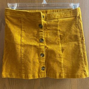 ⭐️ 3 for $10 Mustard Yellow Button up Skirt